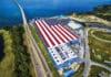 American Flag Mural Honors Our Hometown Heroes Largest american flag