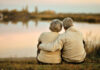 Senior couple at lake