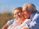 senior couple on beach