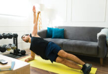 Exercise workout side plank