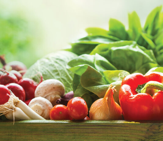 fresh garden vegetables