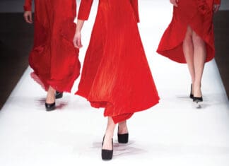 Go Red for Women February 14! Fashion Show, A Catwalk Event, Runway Show, Models Walking the Catwalk