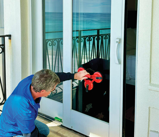 Beachside Sliding Glass Door work