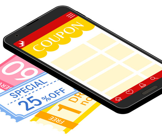 Coupons on smartphone