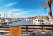 LJ Schooners beer with a view