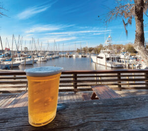 LJ Schooners beer with a view