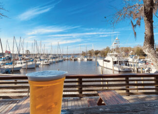 LJ Schooners beer with a view