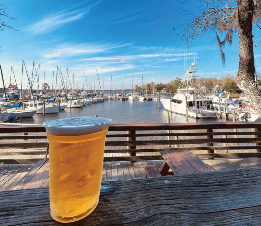 LJ Schooners beer with a view