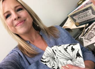 MKAF’s Warrior Arts Brings Hope and Resilience to Veterans Throughout Northwest Florida Warrior Arts Melanie Moore teaching virtual WA zentangle class