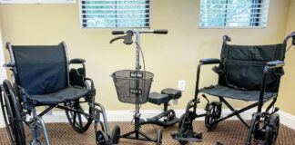 J and B Medical kneewalkers and wheelchairs