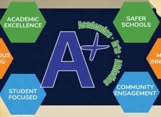 Okaloosa County Receives A-Rating from the Florida Department of Education Okaloosa A ranking logo 2023