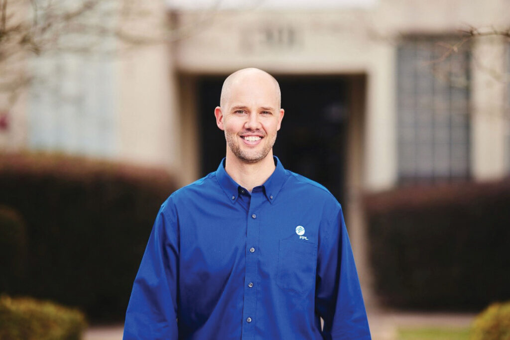 Second-generation utility worker, Corey Booth, follows in his father_s footsteps by helping others as a customer sales and solutions manager in northwest Florida.