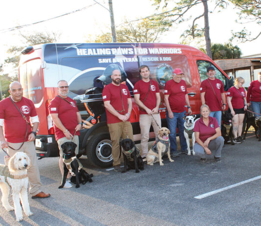 Healing Paws for Warriors Inc Training Class Group Photo