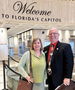 Doug and Judy Stauffer at capitol