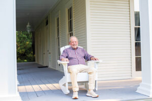 Tony Anderson on Porch