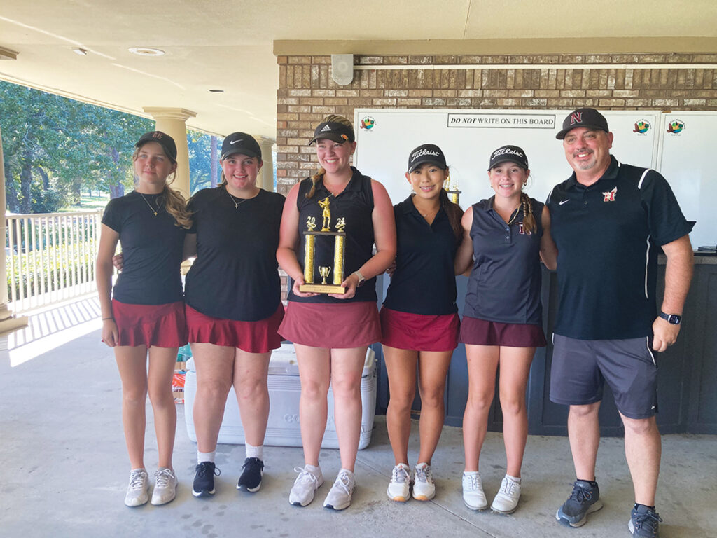 Golf Niceville High-runner up team with coach