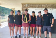 Golf Niceville High-runner up team with coach