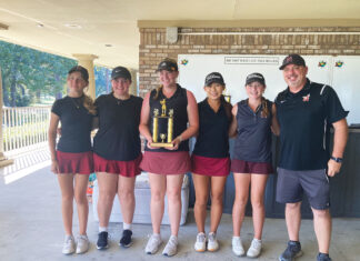 Golf Niceville High-runner up team with coach