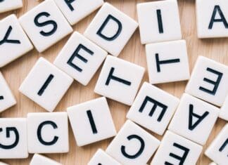 Words Matter tiles letters