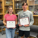 National Merit NHS Seniors Lily Suttlemyre and William Cupp