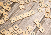 Health in scrabble letters