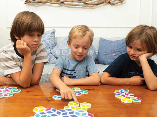 Mathnasium Kids playing Stello a math game