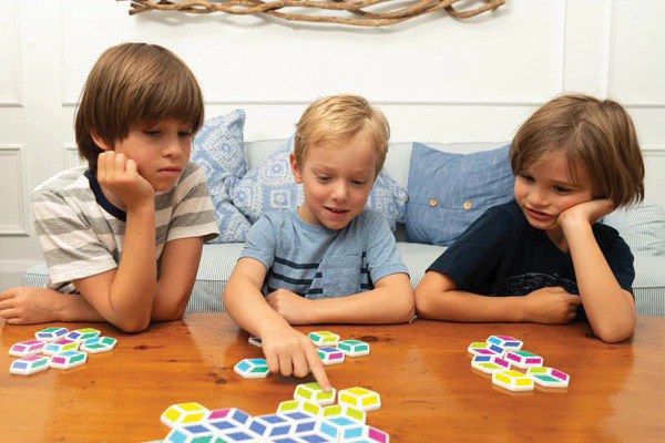 Mathnasium Kids playing Stello a math game
