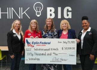 Bay Buzz Sept 2025 EFCU Donates to Westonwood Ranch