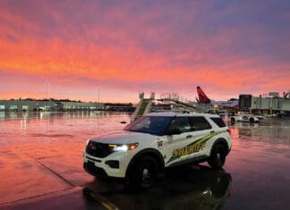 Surtax is a Win for Okaloosa County okaloosa sheriff car at sunset