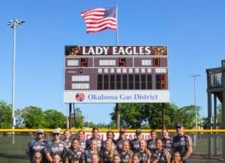 Niceville High Softball Honors America 250 with Custom Military Appreciation Jersey NHS Softball Team JV Varsity and Coahes 1