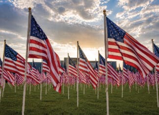 250 Years of Freedom, One Field of Gratitude Armament Museum Field of Flags