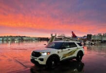 What Do My Property Taxes Pay For? okaloosa sheriff car at sunset
